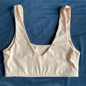 Girlfriend Collective Scoop Bralette in Shell